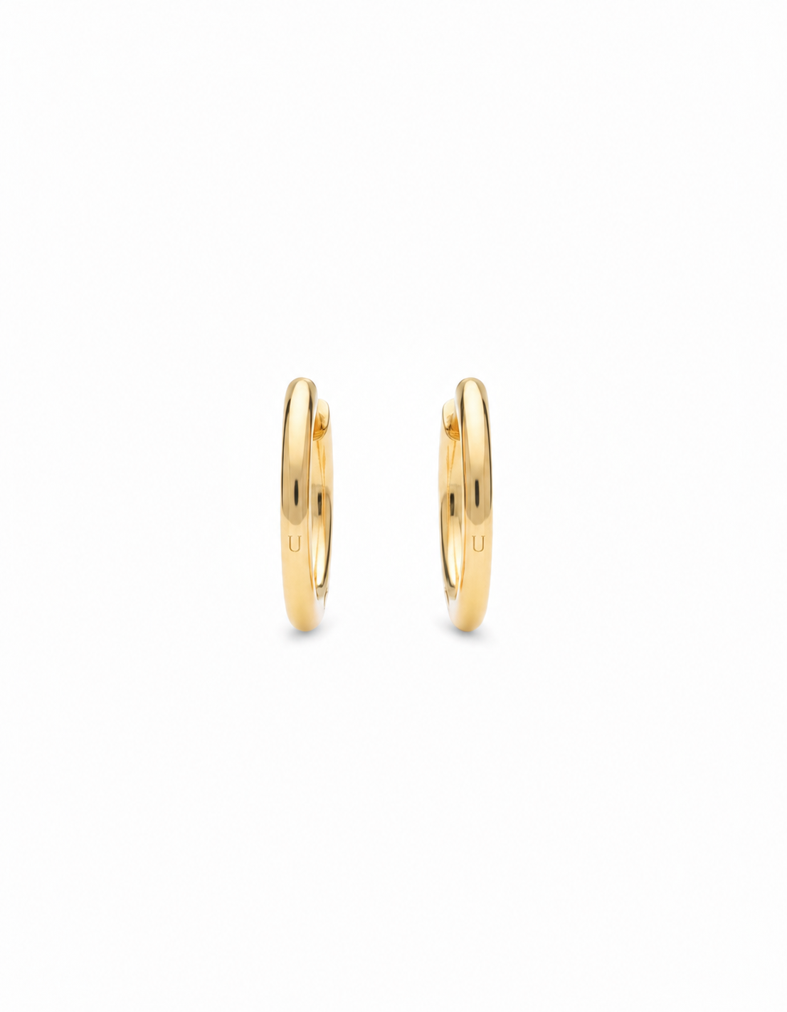 Halo 18K 金幾何耳環